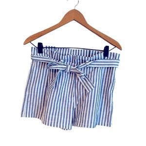 LoveTree Paperbag Waisted Linen Shorts
